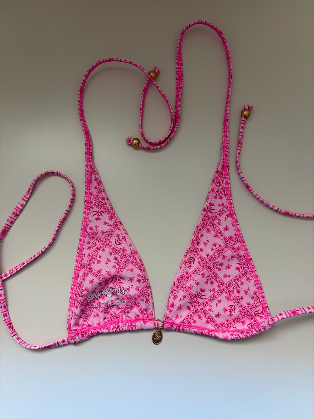 Kulani Kinis Halter Bikini Top in Starlight Saloon - Picture 5 of 6